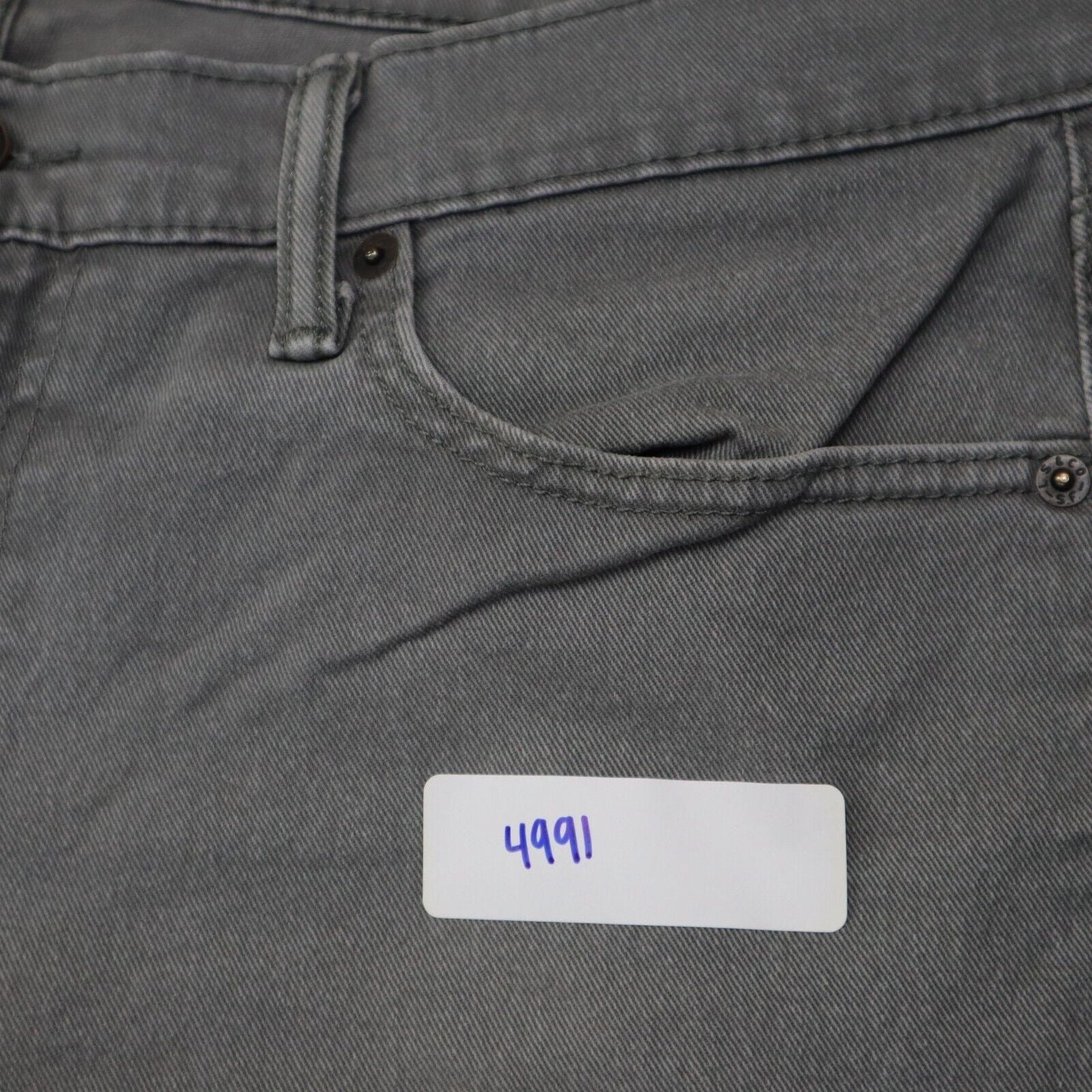 Levi's 513 Jeans Men's Size 36 Charcoal Stretch Regular Straight Denim Jeans