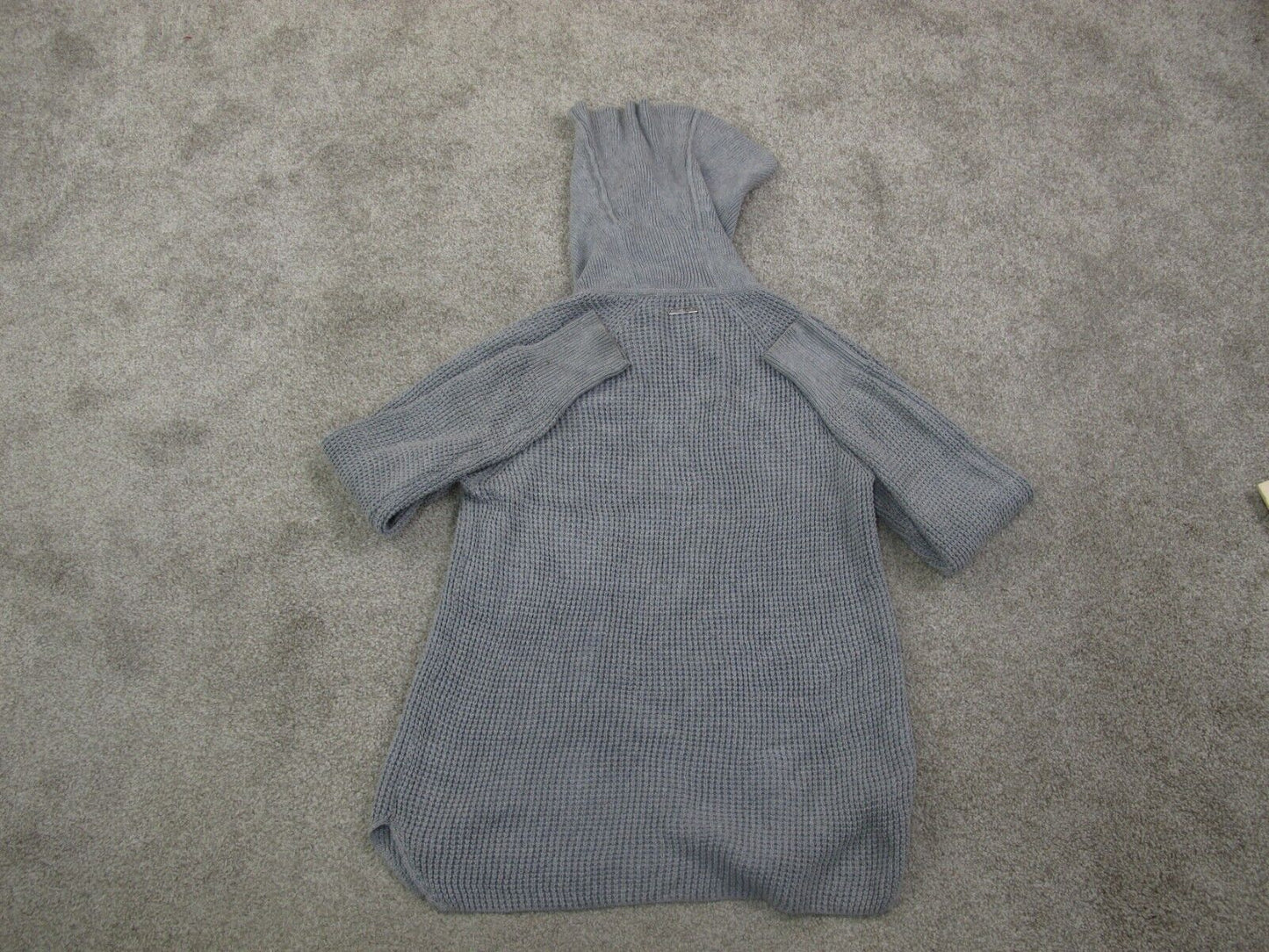 Michael Kors Women Pullover Sweater Knitted Cowl Neck Long Sleeves  Gray Size XS
