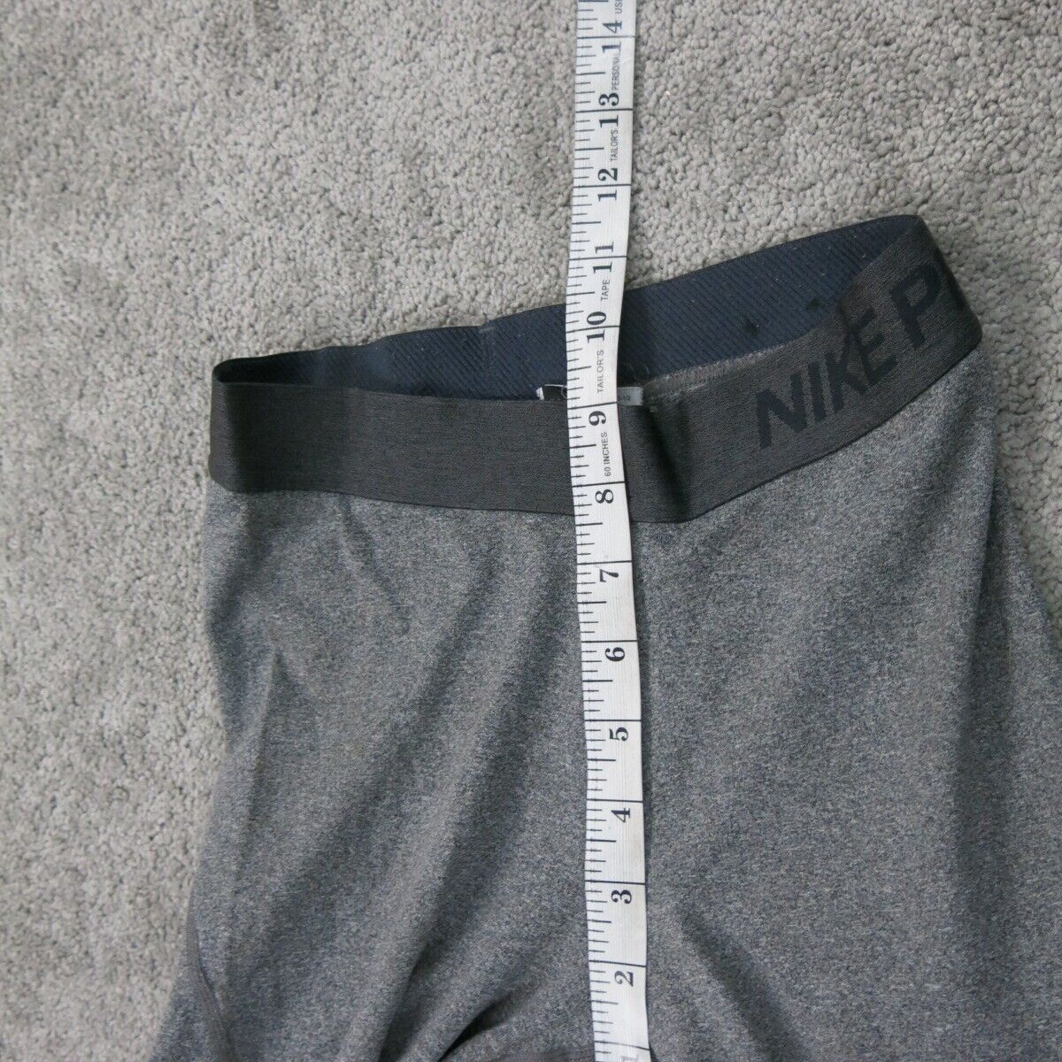 Nike Dri Fit Womens Activewear Legging Mid Rise Elastic Waist Gray Size Small