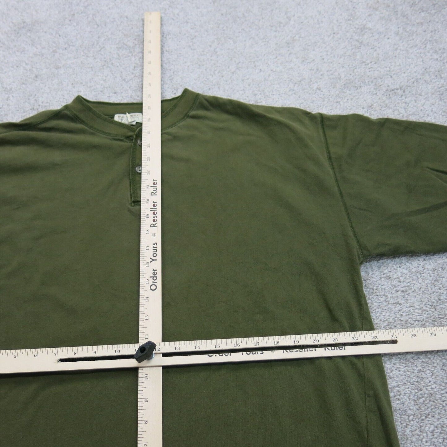 Banana Republic Men Pullover Sweatshirt Crew Neck Long Sleeve 100%Cotton Green L