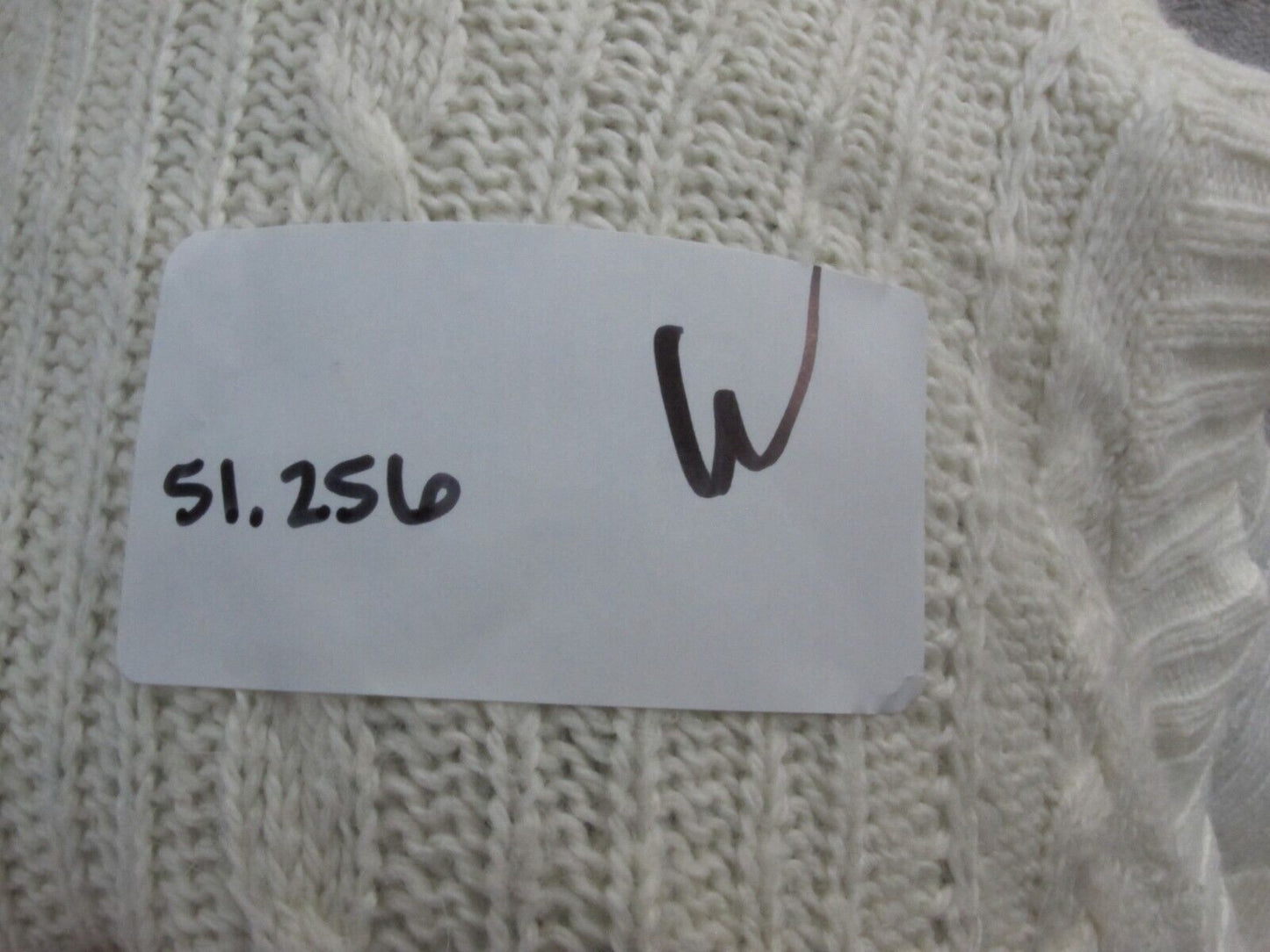 Aeropostale Women Pullover Sweater Knitted Long Sleeves V Neck Cream Size Small