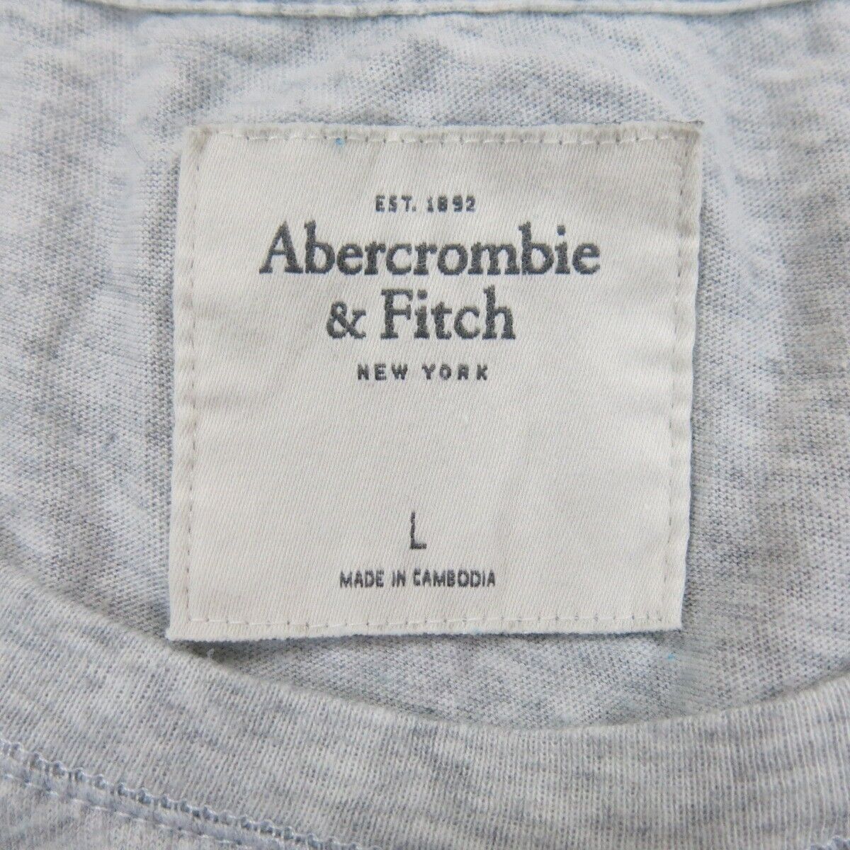 Abercrombie & Fitch Womens Blouse Top Pullover Crew Neck Gray Size Large
