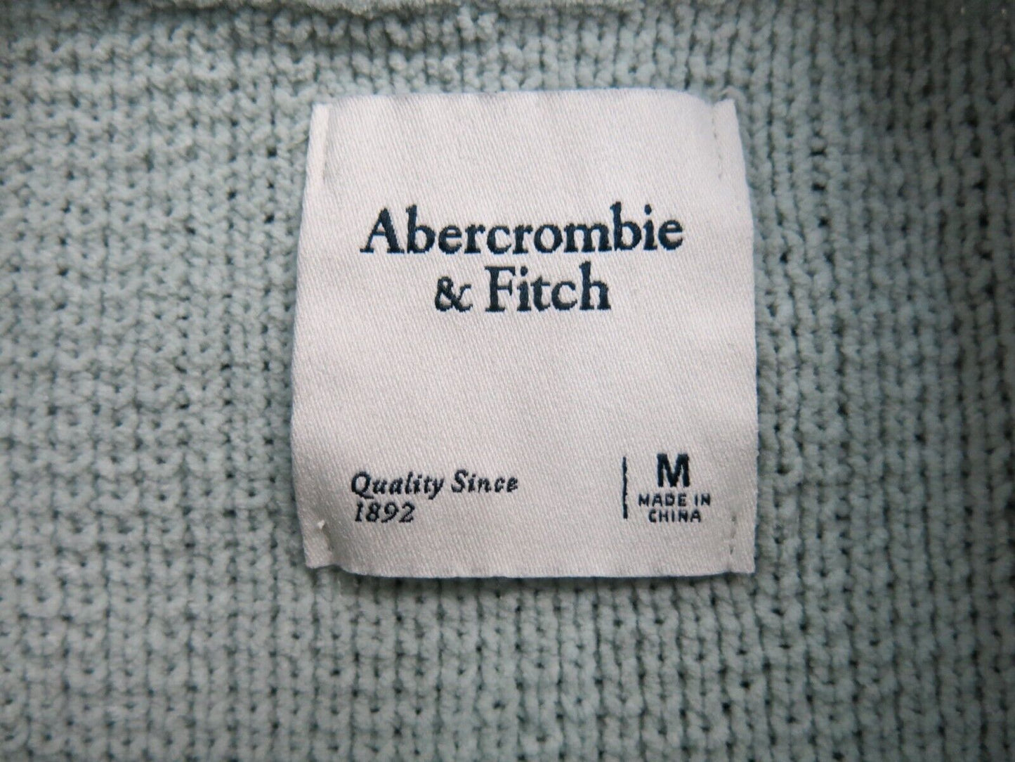 Abercrombie & Fitch Women Pullover Crew Neck Sweater Long Sleeve Light Blue SZ M