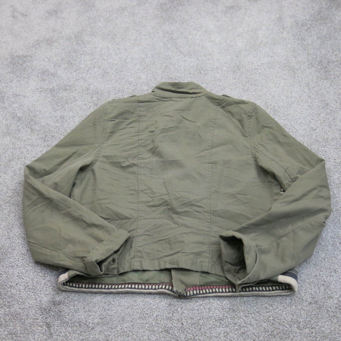 American Eagle Womens Jacket  Full Zip Up Long Sleeves Pockets Green Size XL
