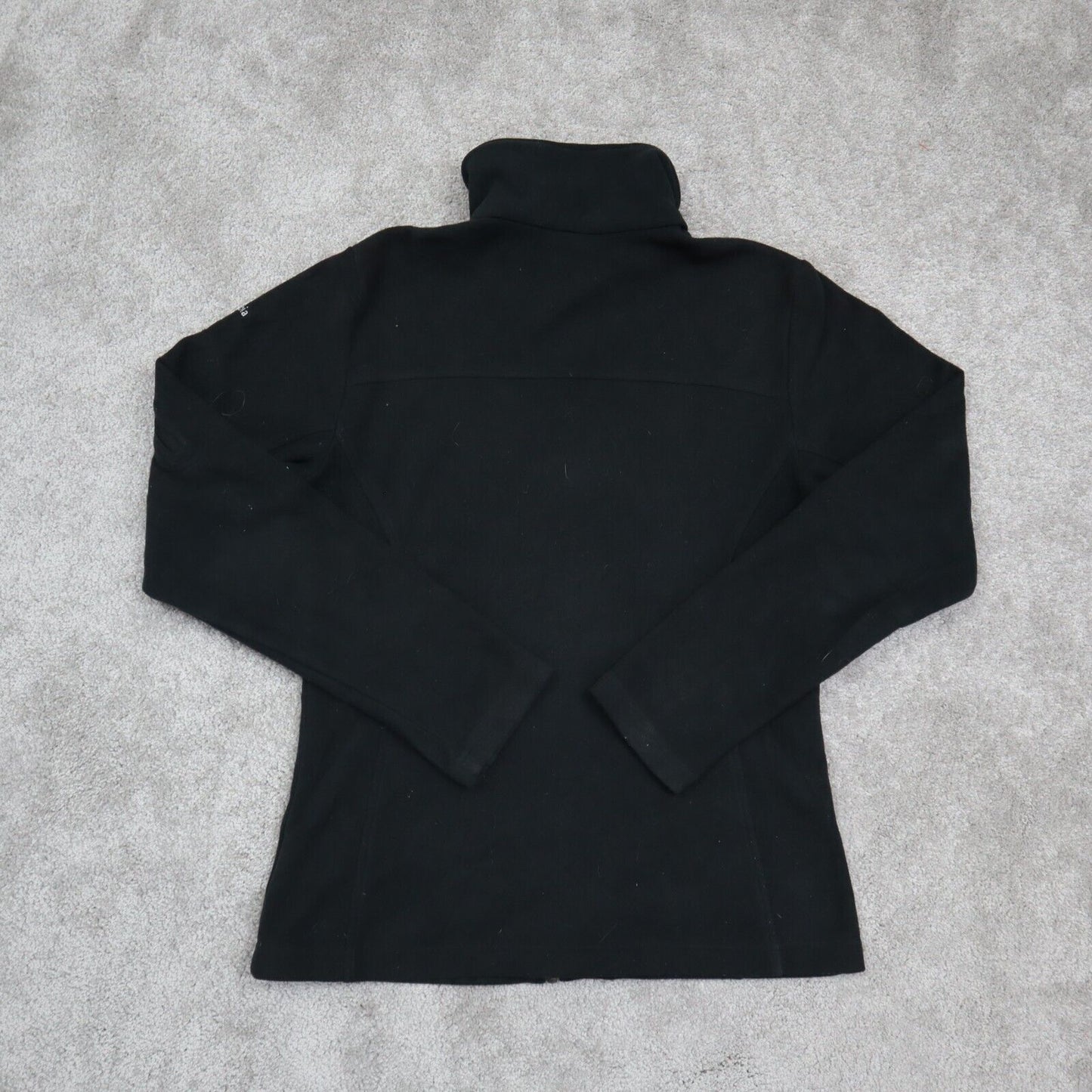 Columbia Sportswear Women Full Zip Fleece Jacket Long Sleeves Black Size Small
