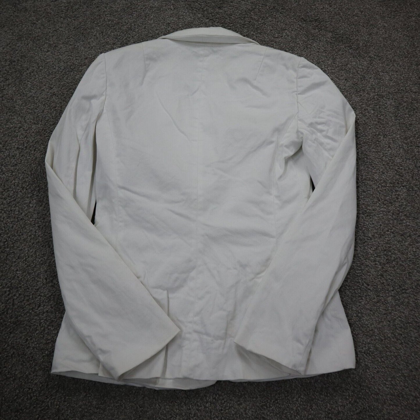 Banana Republic Women Blazer Coat Single Breasted Long Sleeve Pockets White SZ 0