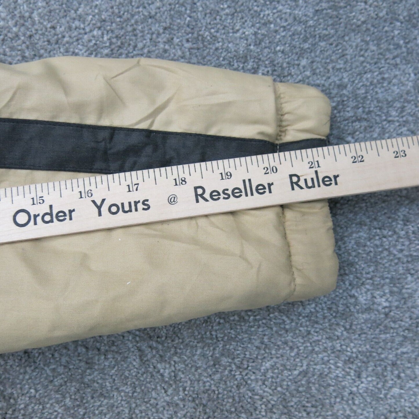 London Fog Mens Helki Hooded Jacket Full Zip Up Long Sleeves Beige Size 42