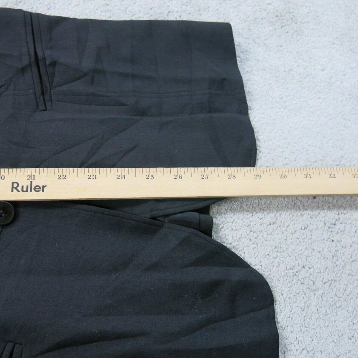 Talbots Womens Blazer Coat Single Breasted Long Sleeve Pockets Black Size 12