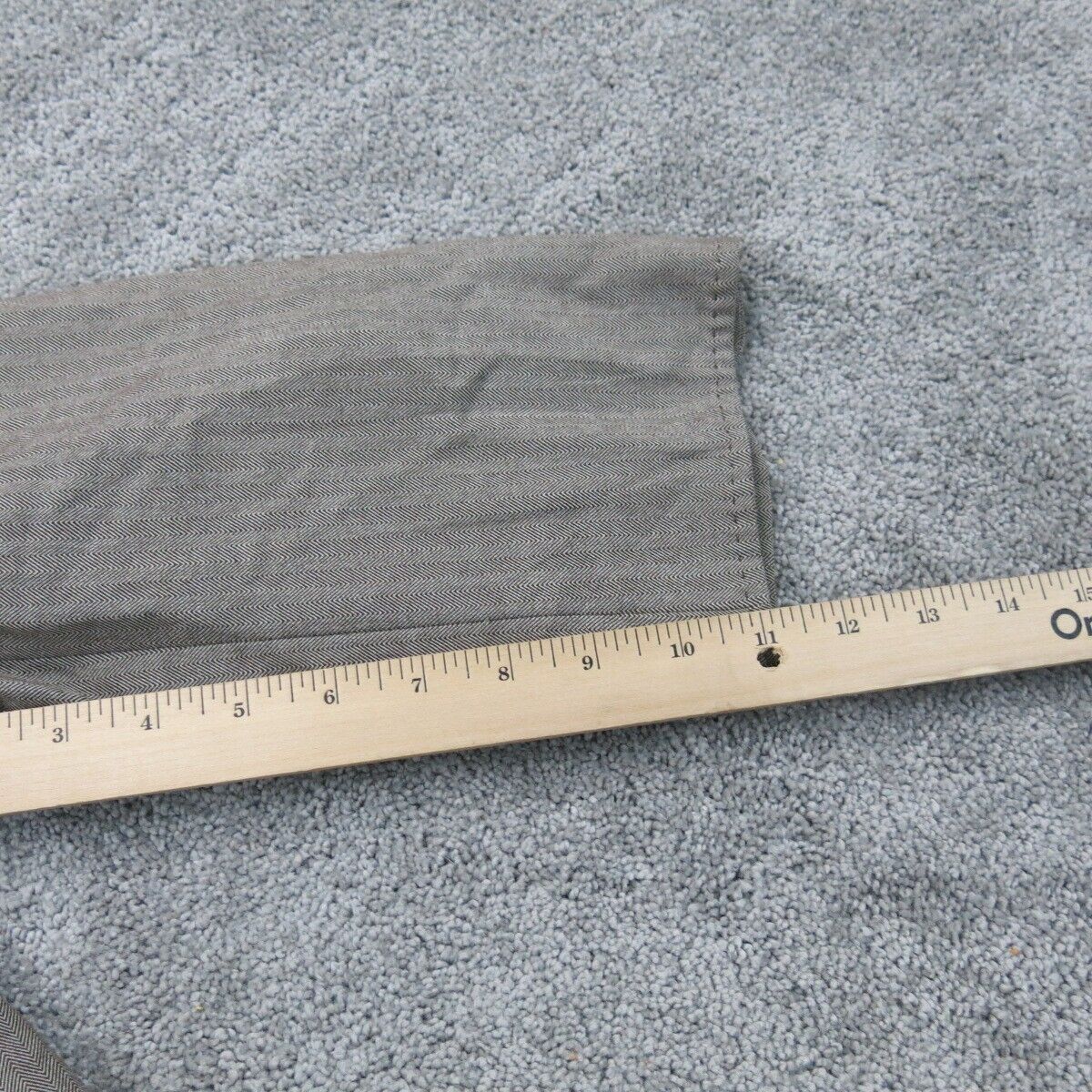 Tahari Womens Blazer Coat Single Breasted Long Sleeve Pocket Gray Size 14W