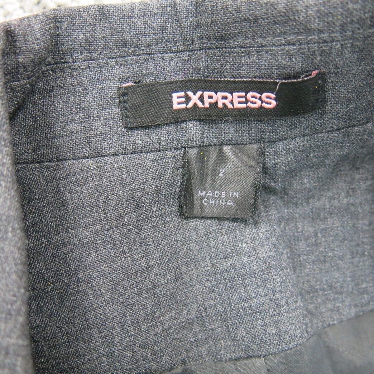 Express Womens Blazer Coat Jacket Single Breasted Long Sleeves Black Size 2