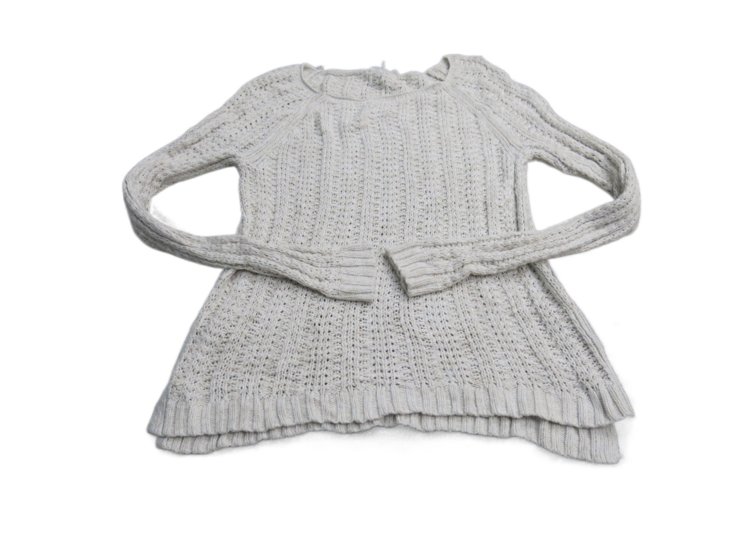 Gap Womens Pullover Sweater Knitted Round Neck Long Sleeve Ivory Size XS