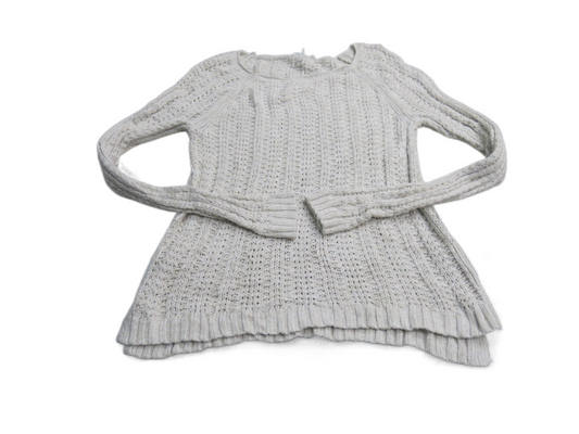 Gap Womens Pullover Sweater Knitted Round Neck Long Sleeve Ivory Size XS