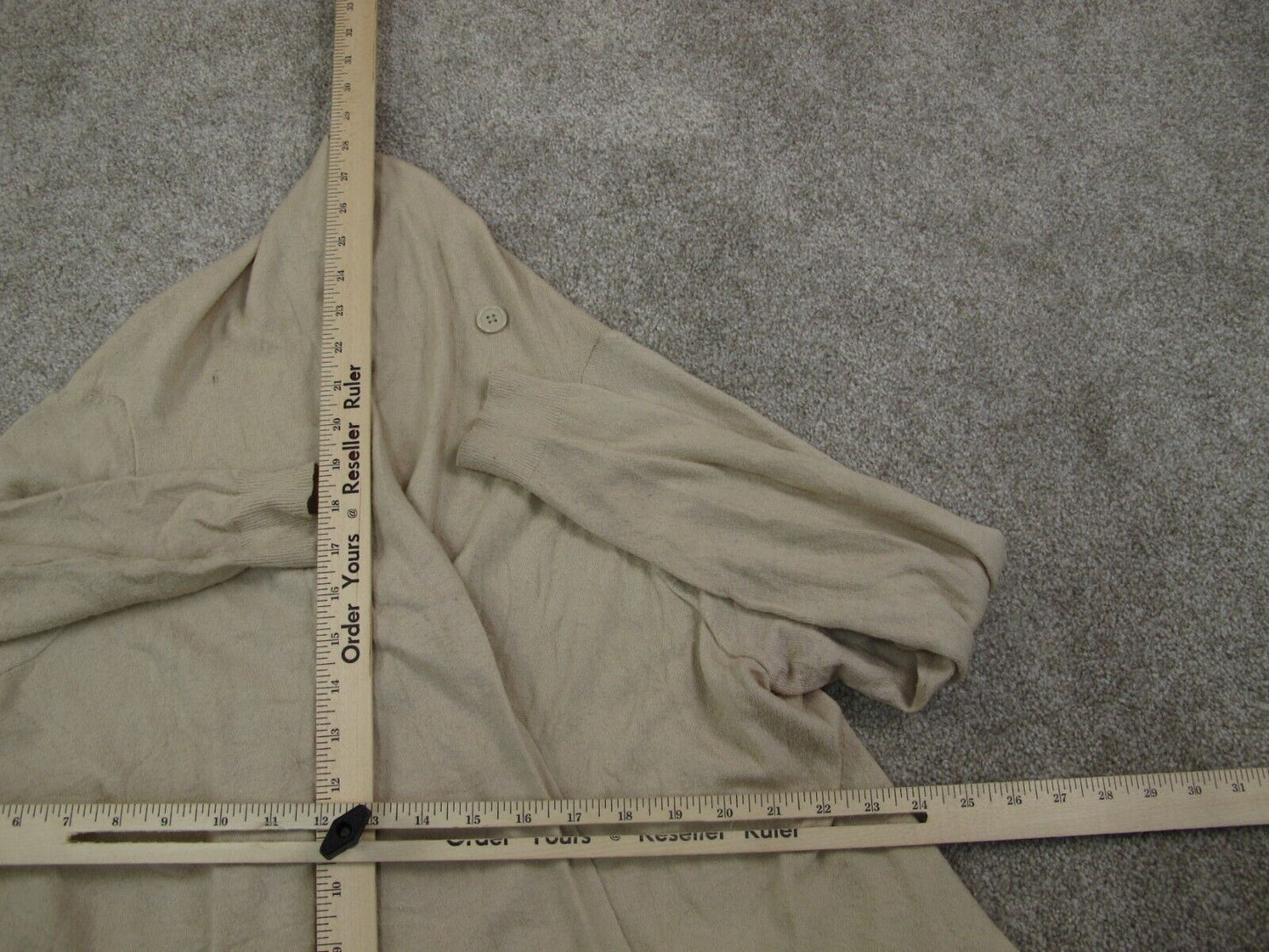The Limited Women Cardigan Sweater Knitted Long Sleeves Beige Size X Large