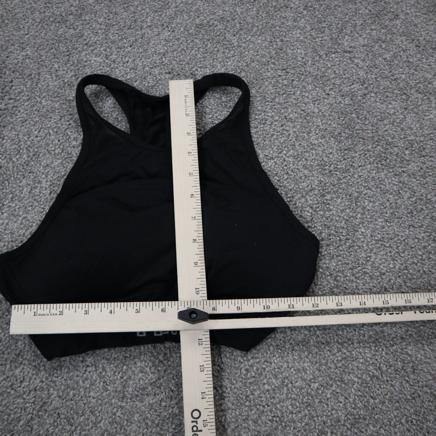 Pink Victoria's Secret Womens Activewear Sports Bra Racerback Black Size Medium