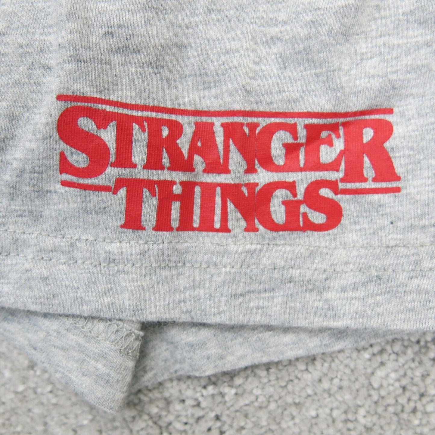 Gap Mens Crew Neck T Shirt Short Sleeves Stranger Things Graphic Print Gray SZ S
