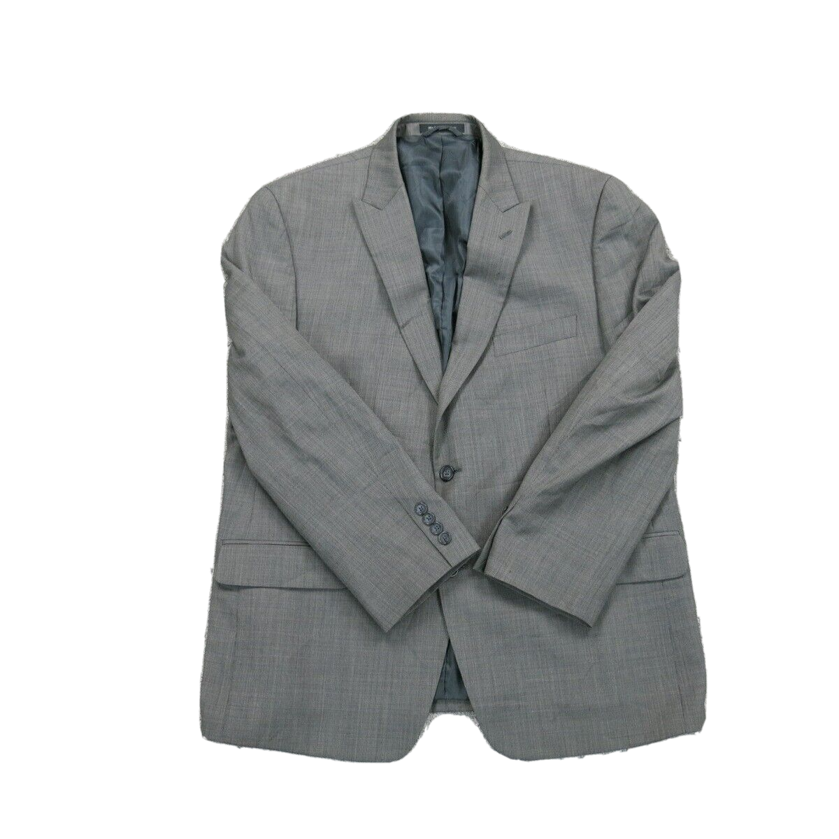 Michael Kors Mens Blazer Coat Single Breasted Long Sleeves Pockets Gray Size 44S