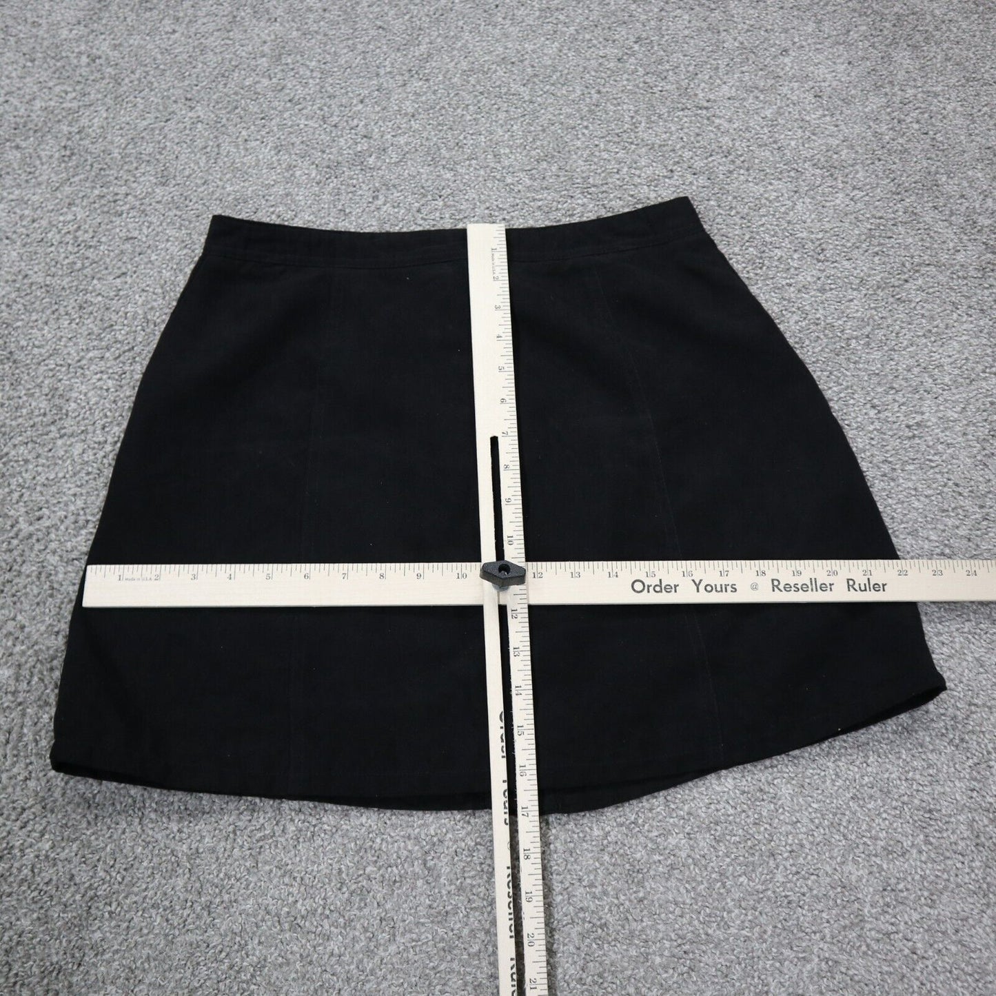 Divided By H&M Womens Straight & Pencil Mini Skirt Faux Suede Black Size US 10