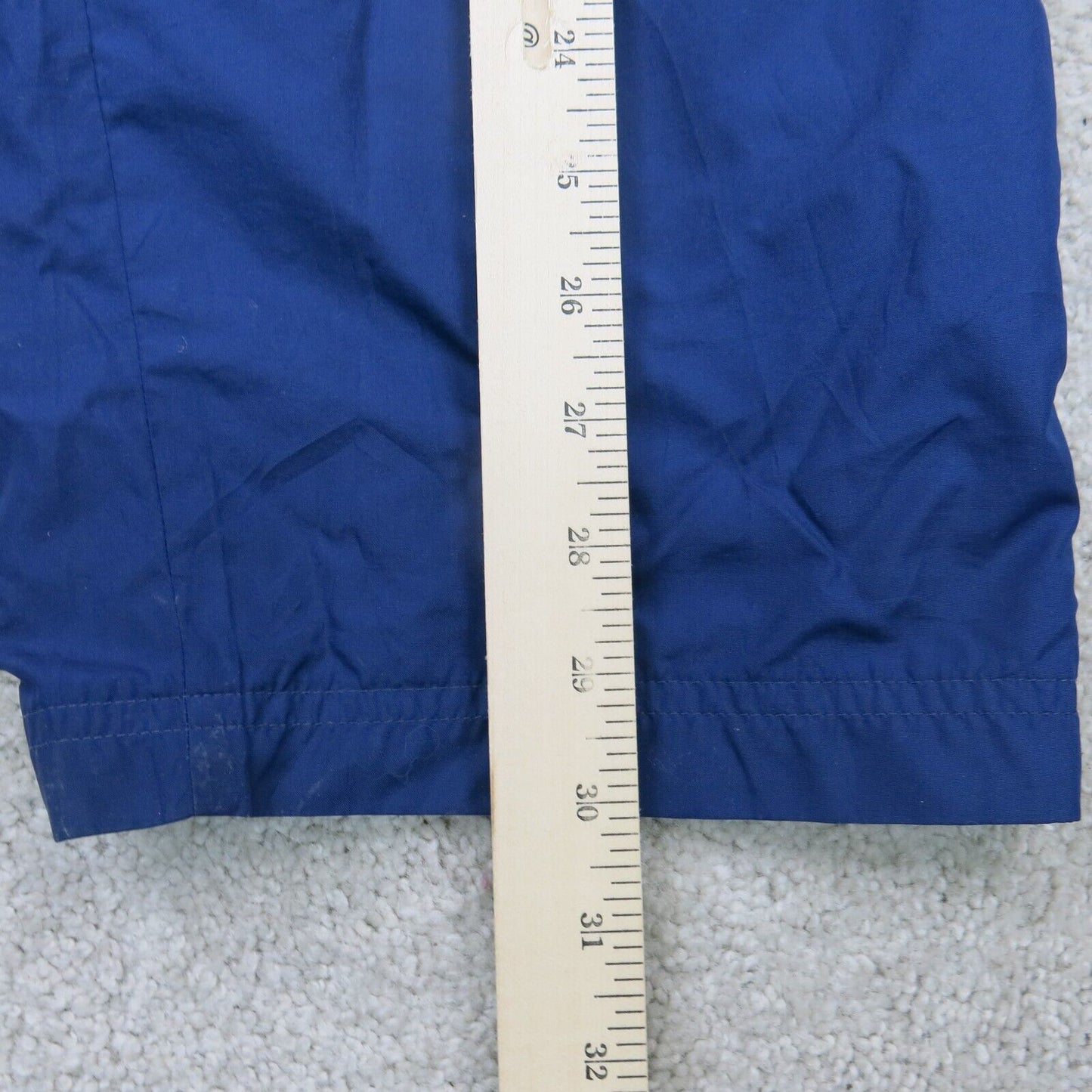 Adidas Mens Track Pants Drawstring Waist Straight Leg High Rise Blue Size W36