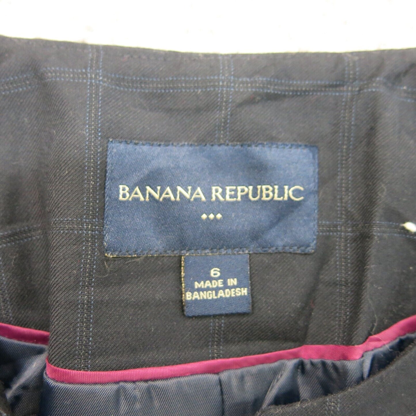 Banana Republic Womens Blazer Coat Open Front Long Sleeves Black Size 6