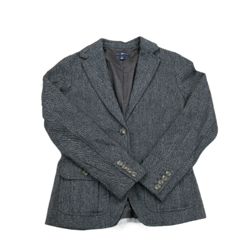 Gap Womens Blazer Coat Single Breasted Long Sleeves Pockets Black Size 6