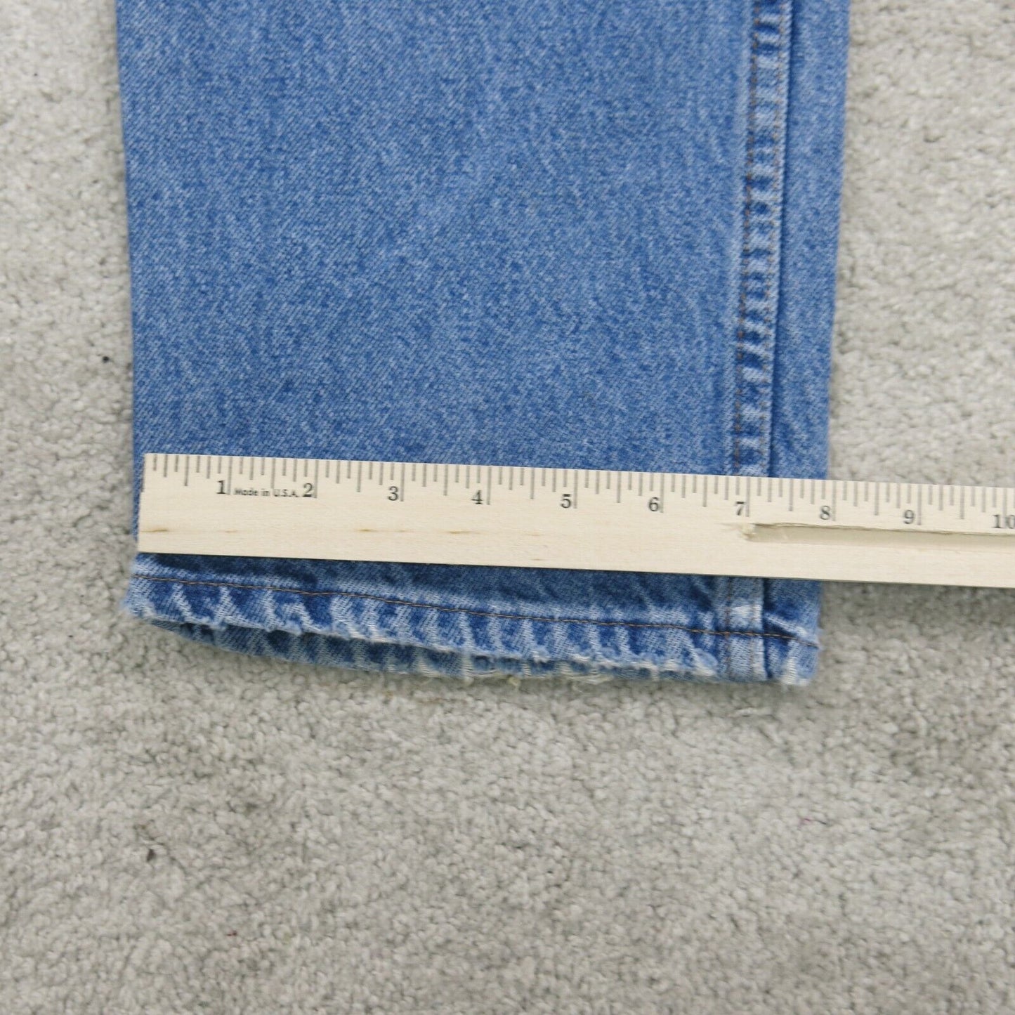 Wrangler Mens Jeans Straight Leg Stretch Regular Fit High Rise Blue Size W38xL32