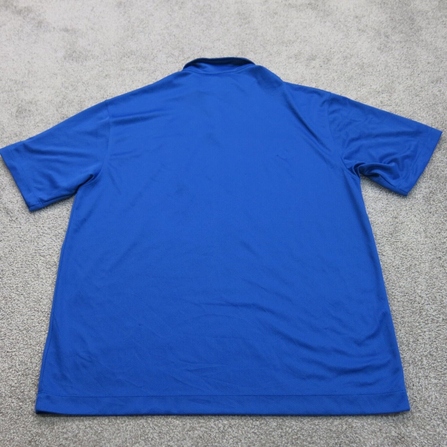Nike Golf Mens Polo Shirt Short Sleeves Front Button Logo Blue Size  Large