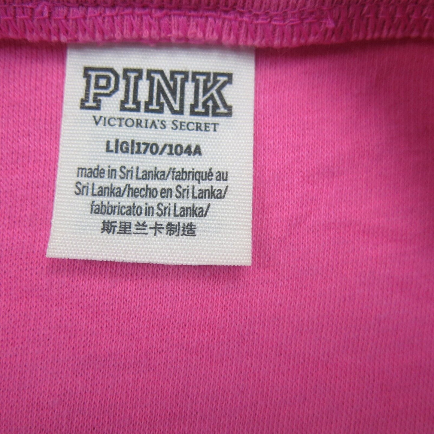 Pink Victoria Secret Womens Sweater Knitted Crew Neck Long Sleeves Pink SZ L/G