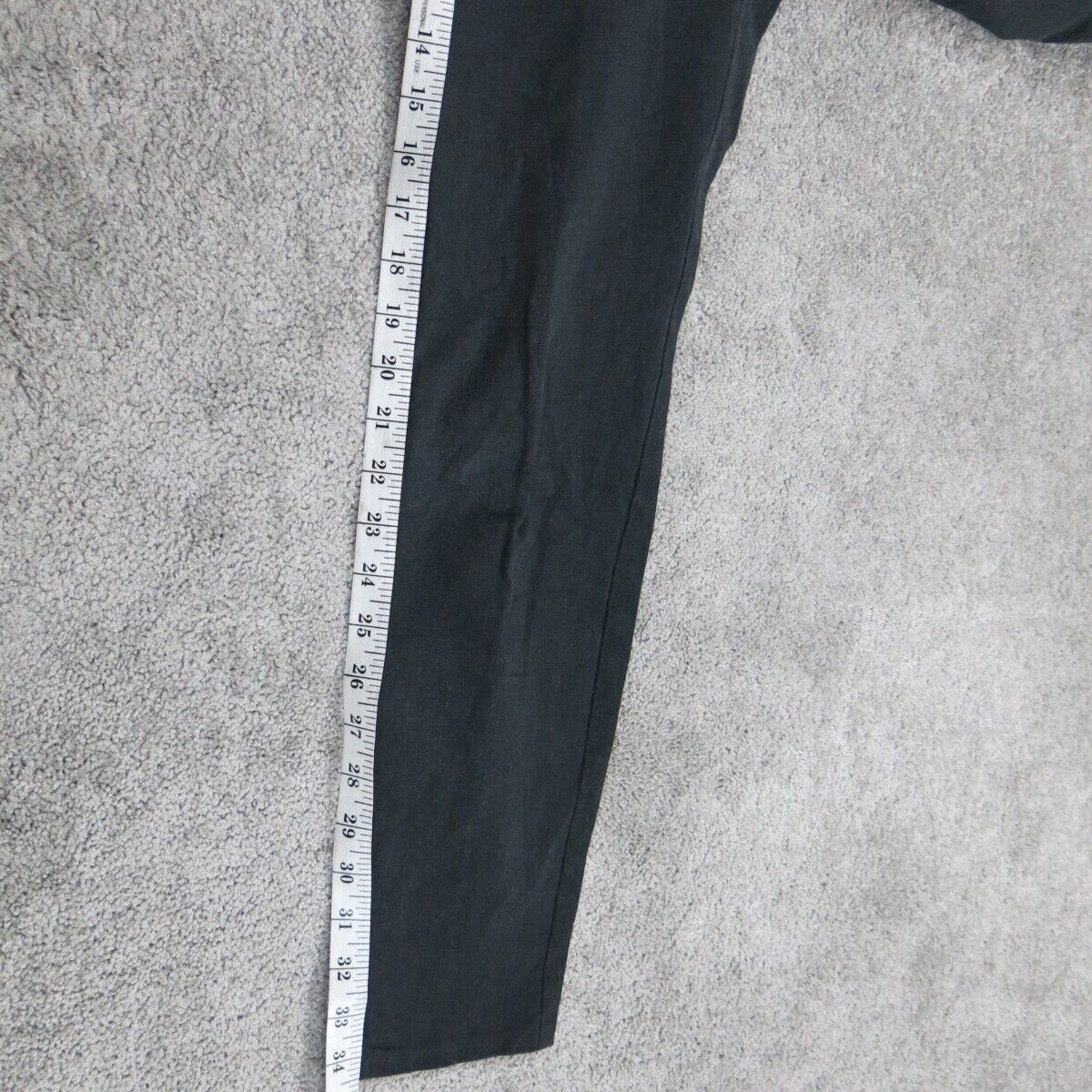 Vintage Women Skinny Ankle Pants Casual Mid Rise Pockets Black Size 0