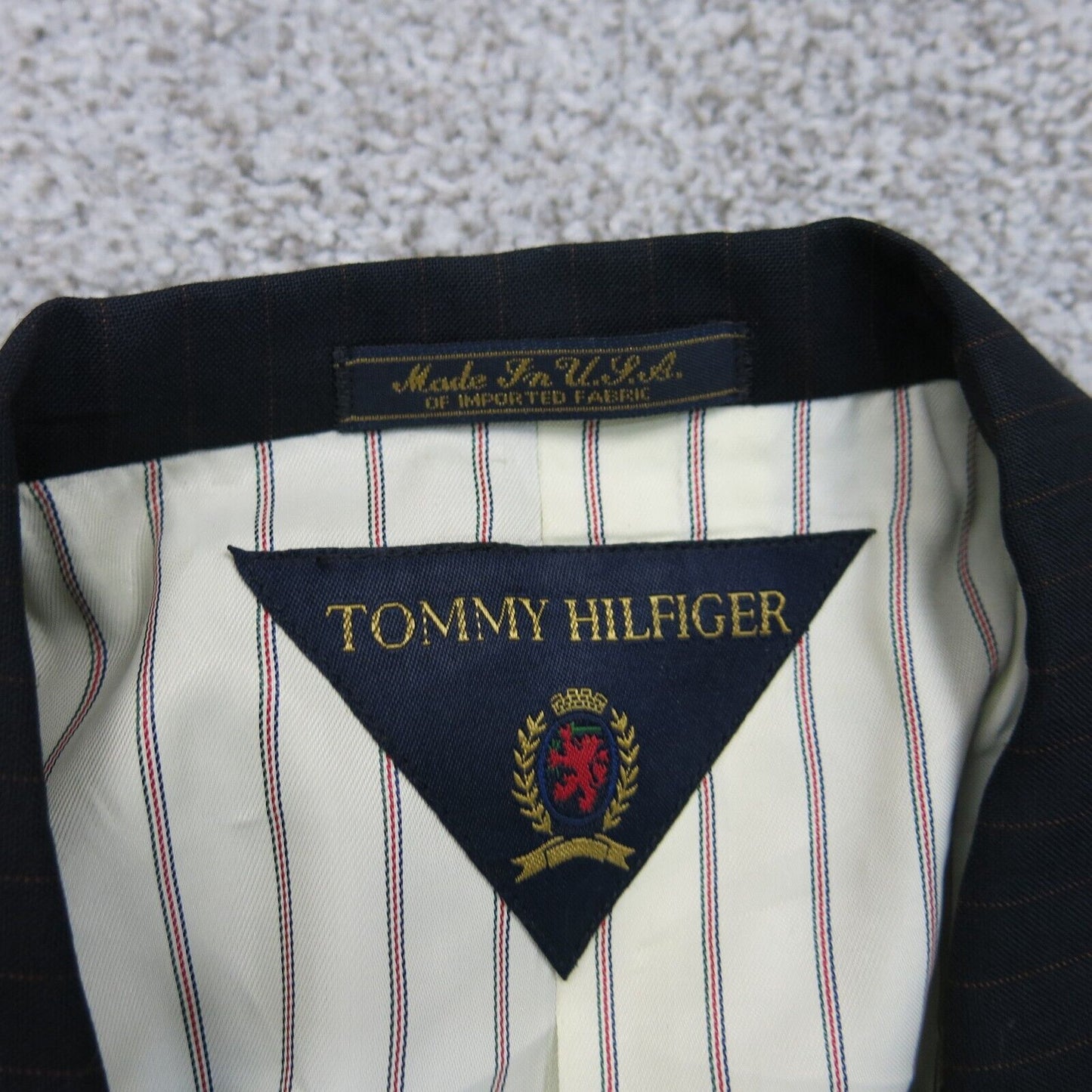 Tommy Hilfiger Mens Blazer Coat Single Breasted Dillard's Black Size 40L