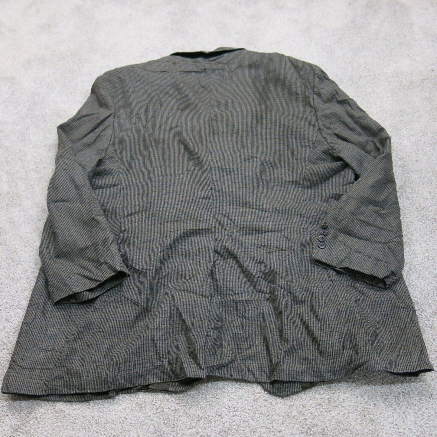 Lauren Ralph Lauren Women Blazer Coat Single Breasted Pocket Silk Gray Size 58L