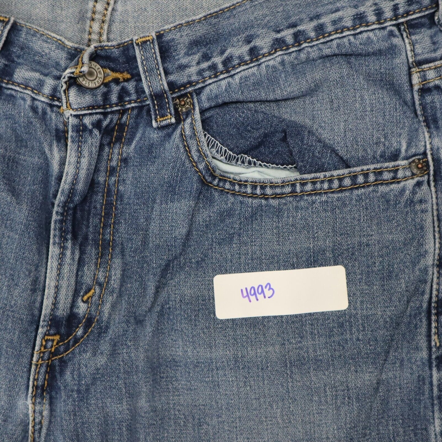 Levi s 569 Jeans Women s Size 12 Blue Stretch Loose Straight Leg Denim Jeans