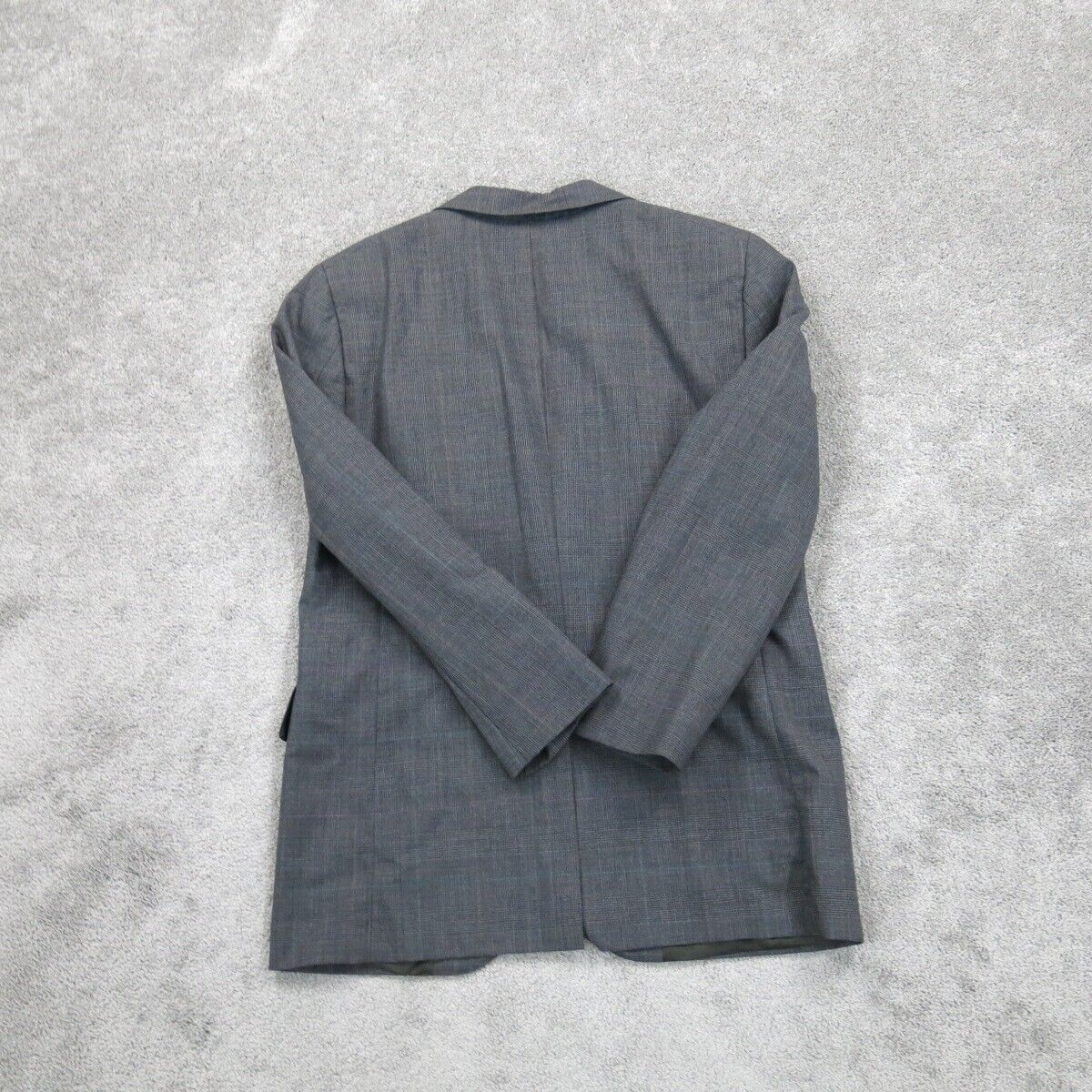 Brooks Brothers Men Blazer Coat Single Breasted Long Sleeves Pockets Black SZ L