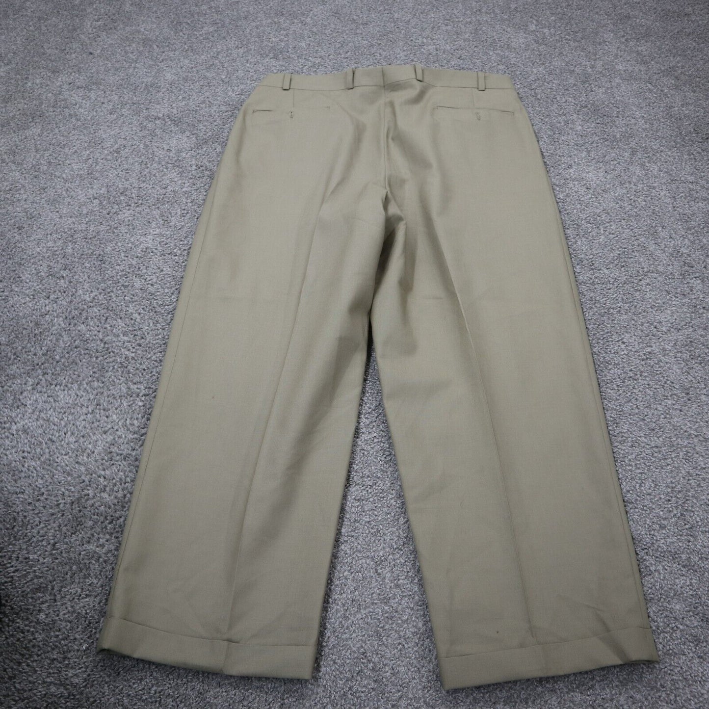 Lauren Ralph Lauren Mens Pant Straight Leg Mid Rise Dress Pant Beige Size W 34
