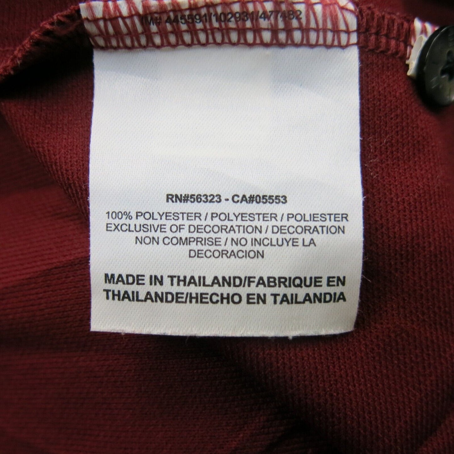 Nike Dri Fit Mens Golf Polo Shirt The Chemical Company Logo Solid Red Size XL