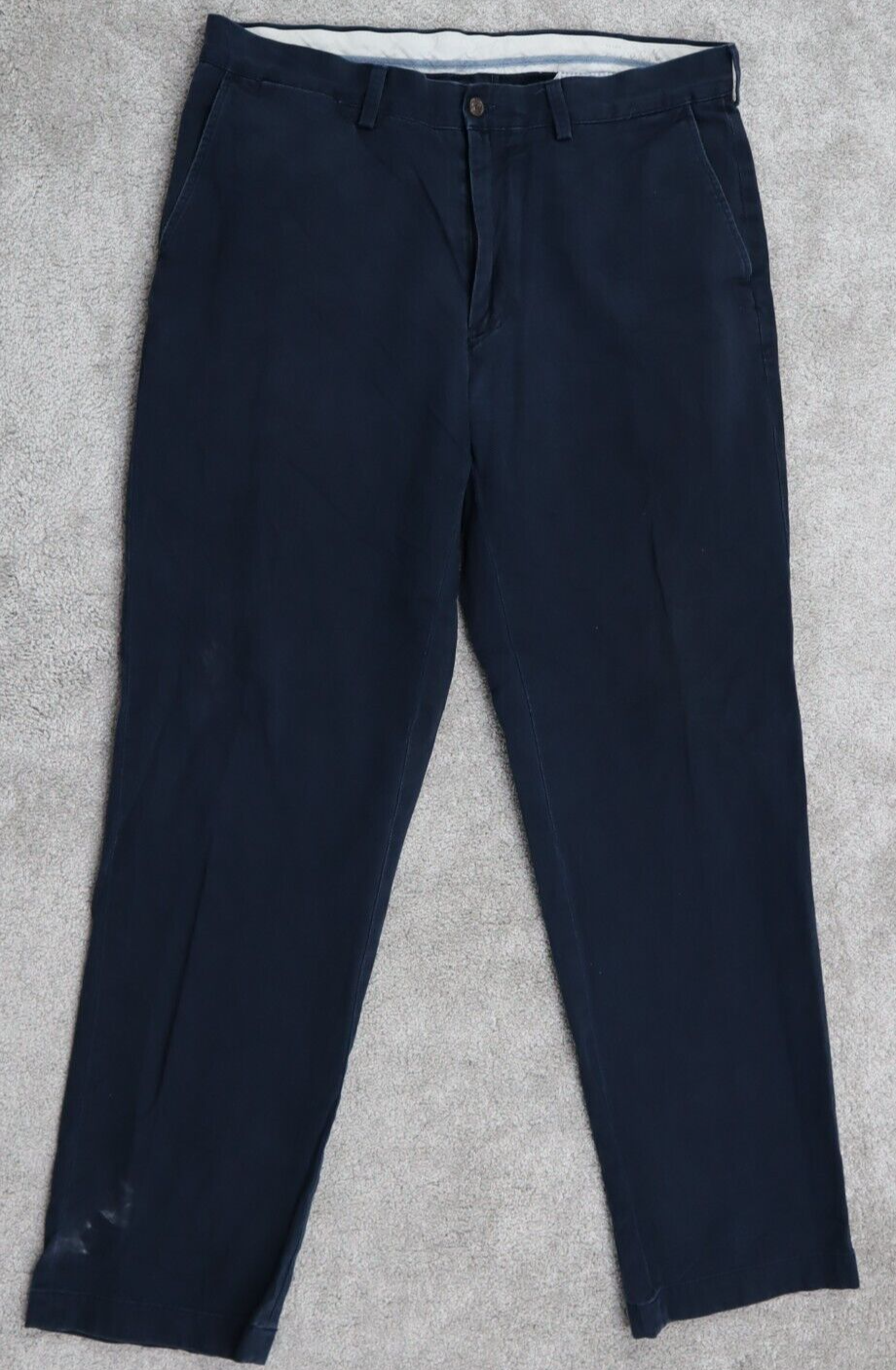Polo Ralph Lauren Mens Classic Fit Chino Pants Mid Rise Navy Size 35 Stretch