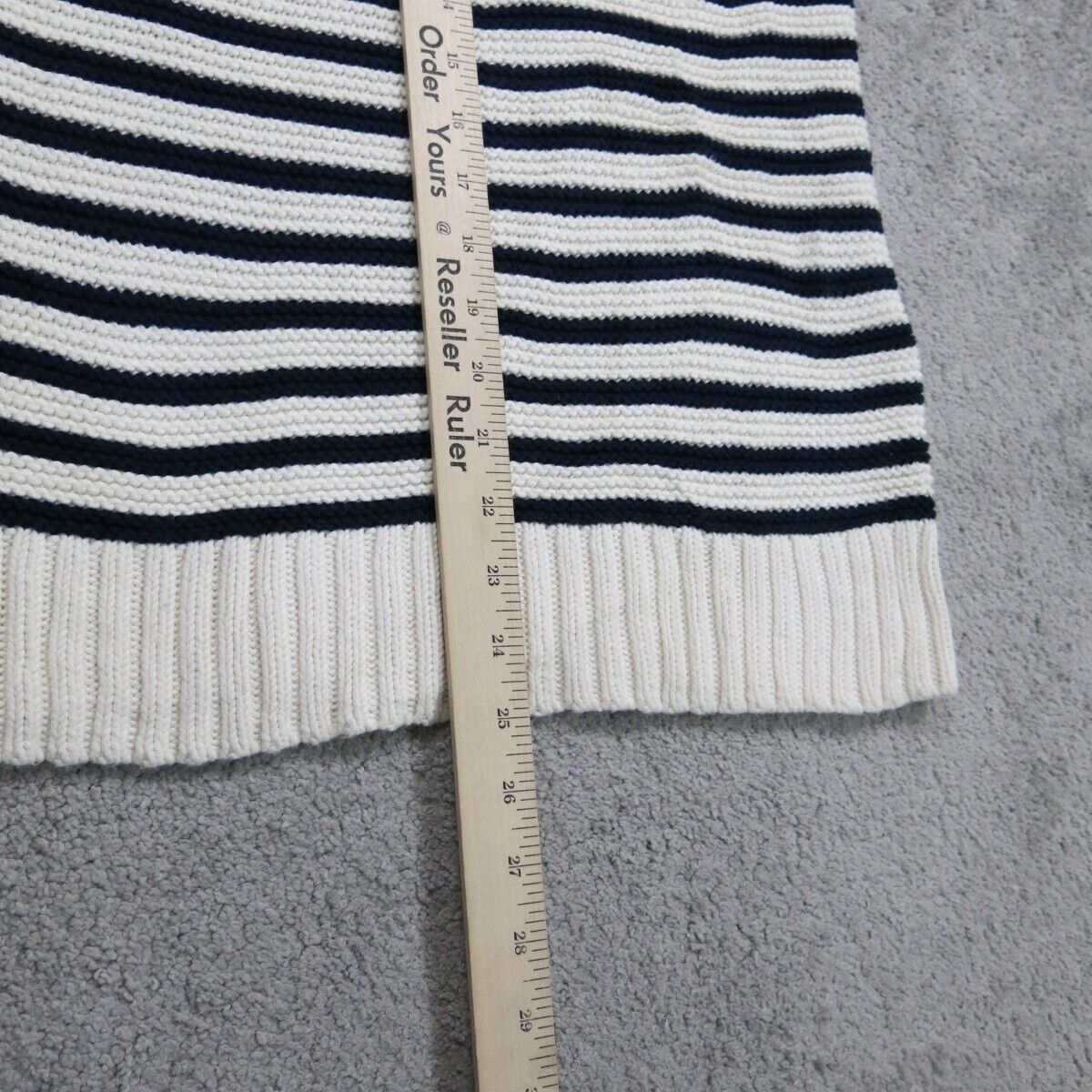 Talbots Women Sweater Zebra Print Knitted Boat Neck Long Sleeve Black White SZ L