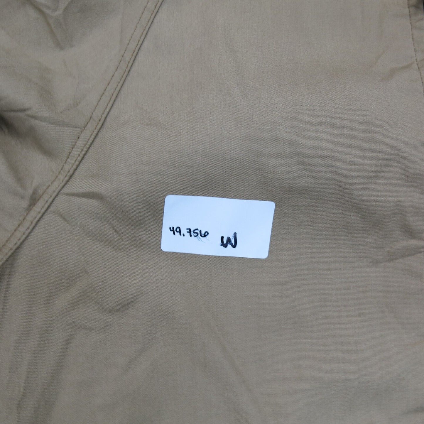 London Log Womens Blouson Jacket Full Zip Up Long Sleeve Khaki Beige 40 Long