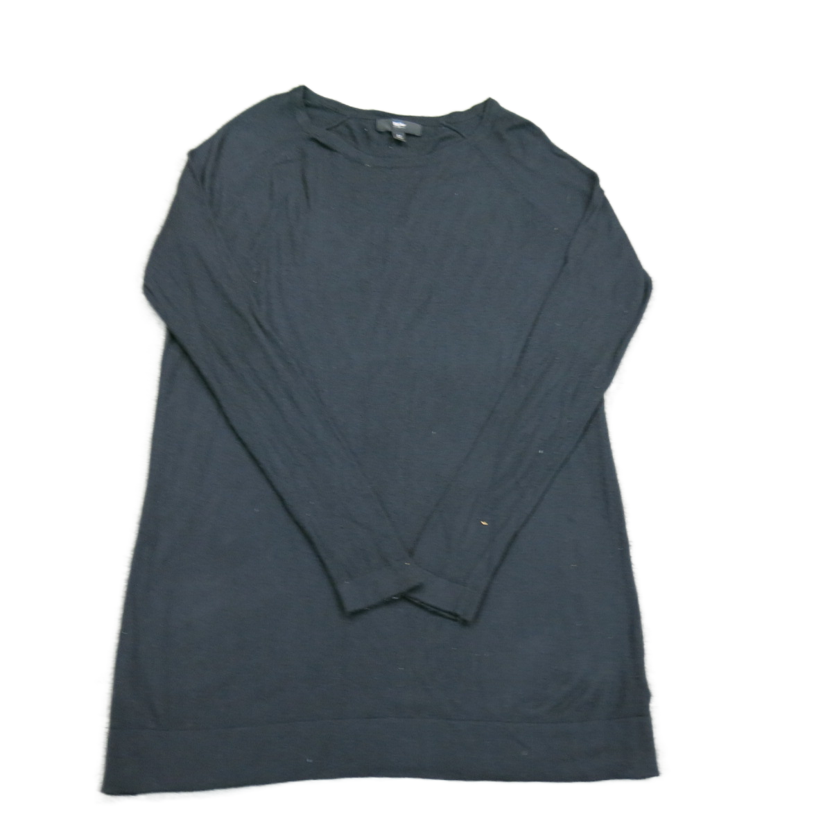 Mossimo Womens Round Neck Sweater Knitted Long Sleeve Solid Black Size Medium