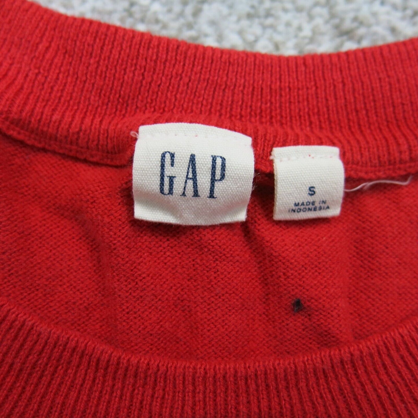 Gap Womens Pullover Knitted Sweater Long Sleeve Crew Neck Red Size Small