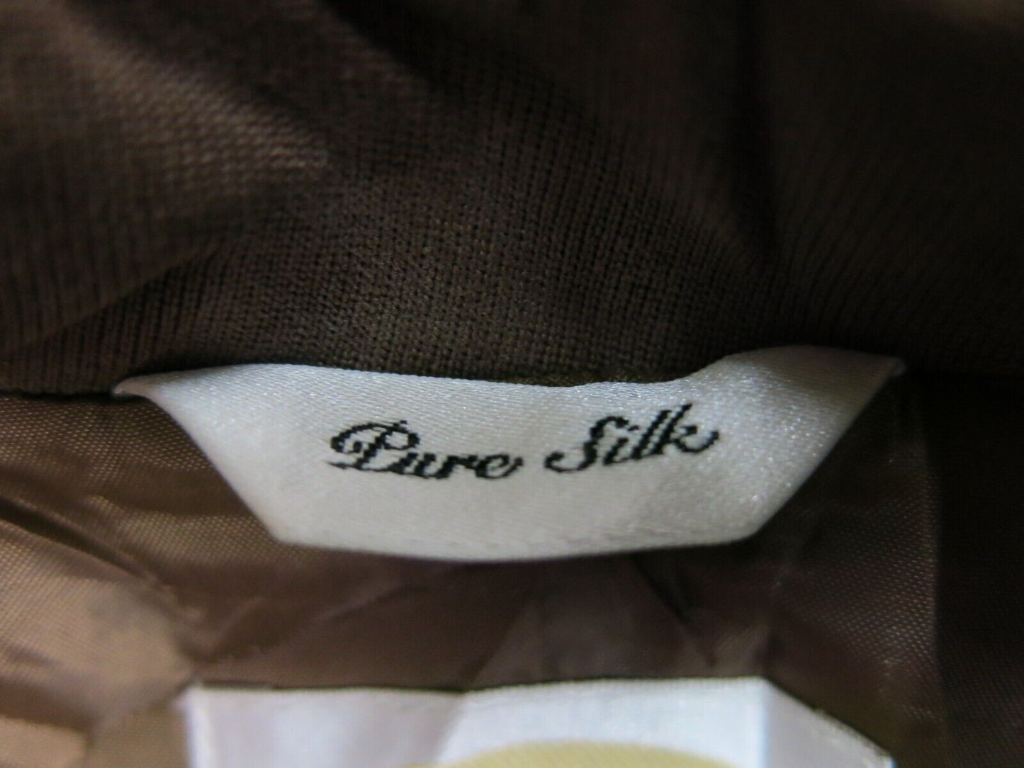Talbots Womens Blazer Coat Single Breasted Pure Silk Long Sleeves Brown Tan 10