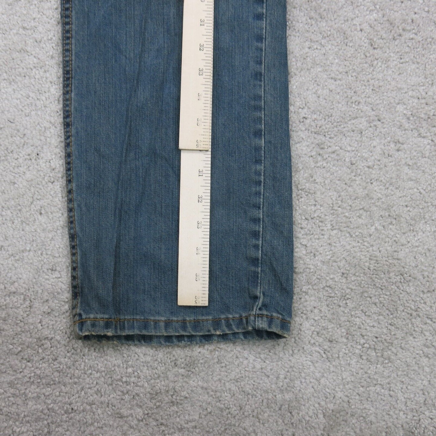 Levis 559 Mens Jeans Straight Leg Denim Mid Rise Pockets Blue Size W36XL32