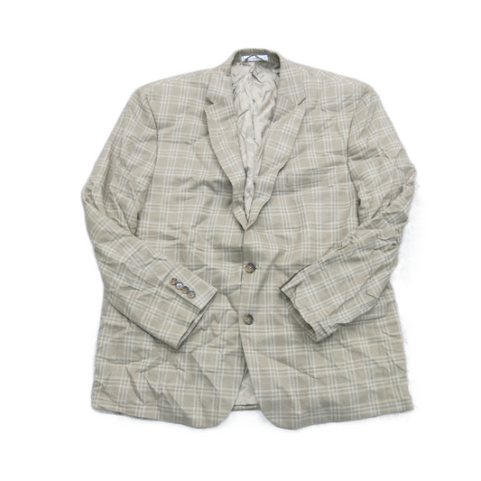 Lauren Ralph Lauren Mens Blazer Coat Single Breasted Long Sleeves Beige Size 46R
