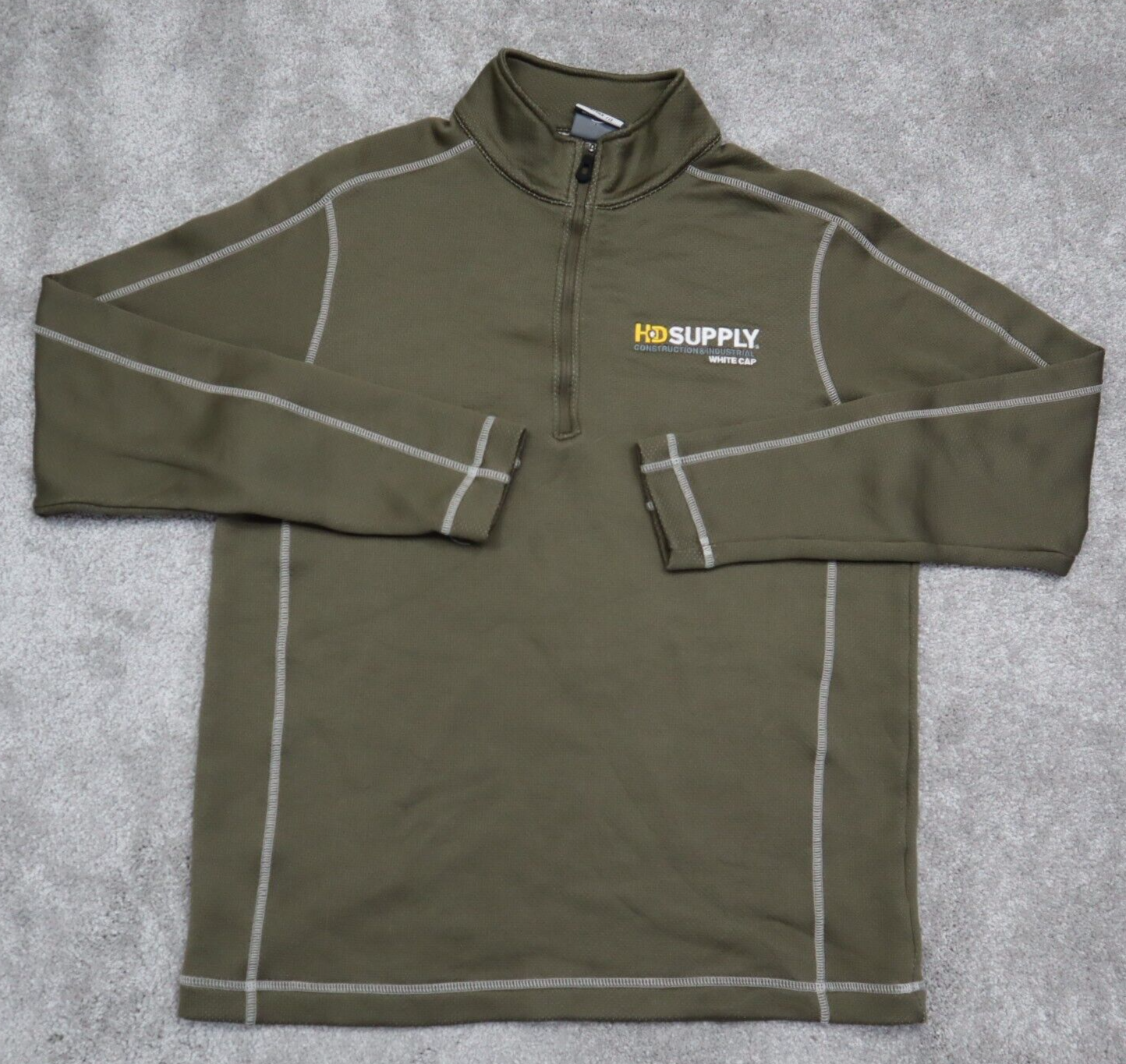 Nike Golf Sweatshirt Boys Medium Olive Long Sleeves 1/4 Zip Sports Sweatshirt