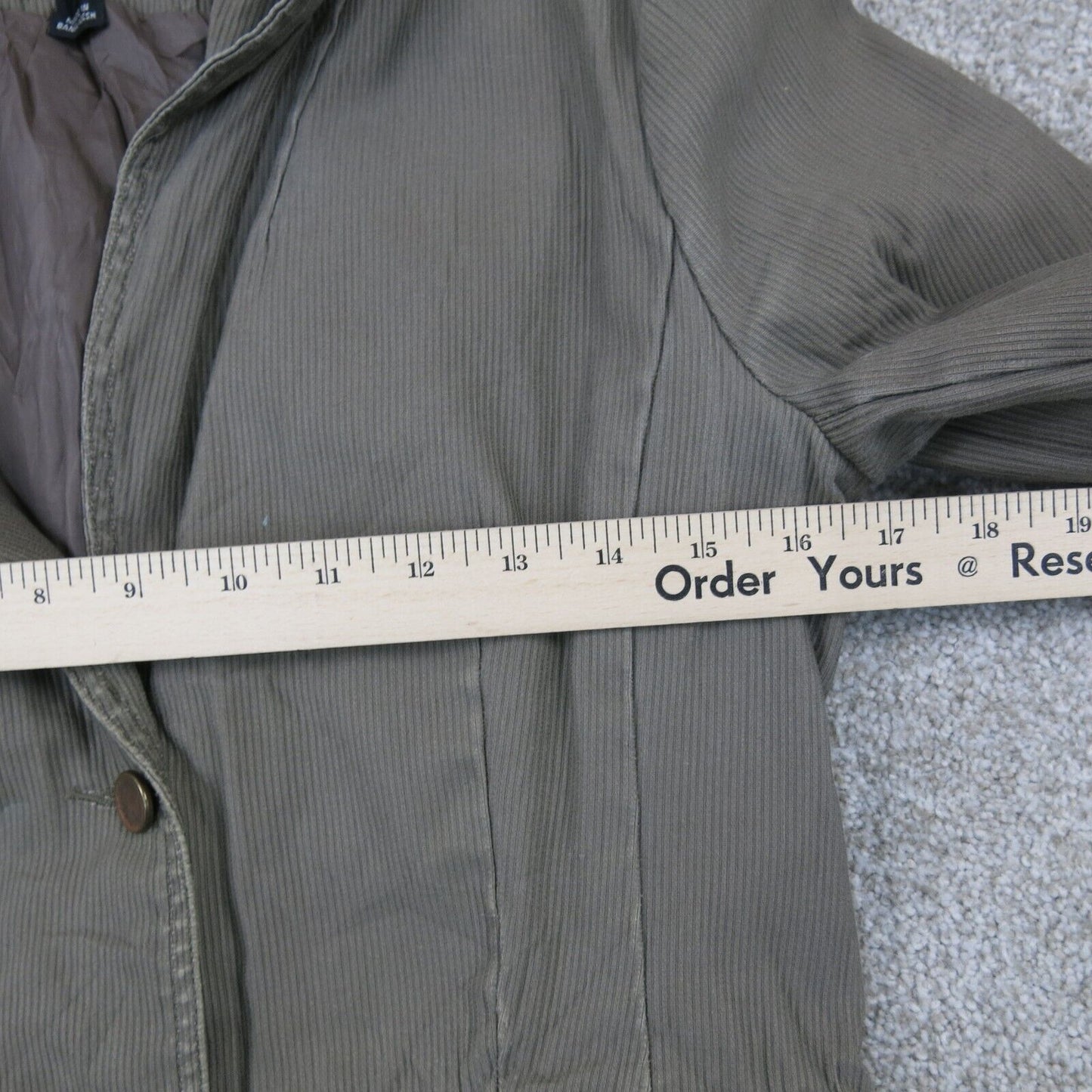 H&M Womens Blazer Coat Single Breasted Long Sleeves Pockets Dark Gray Size 8