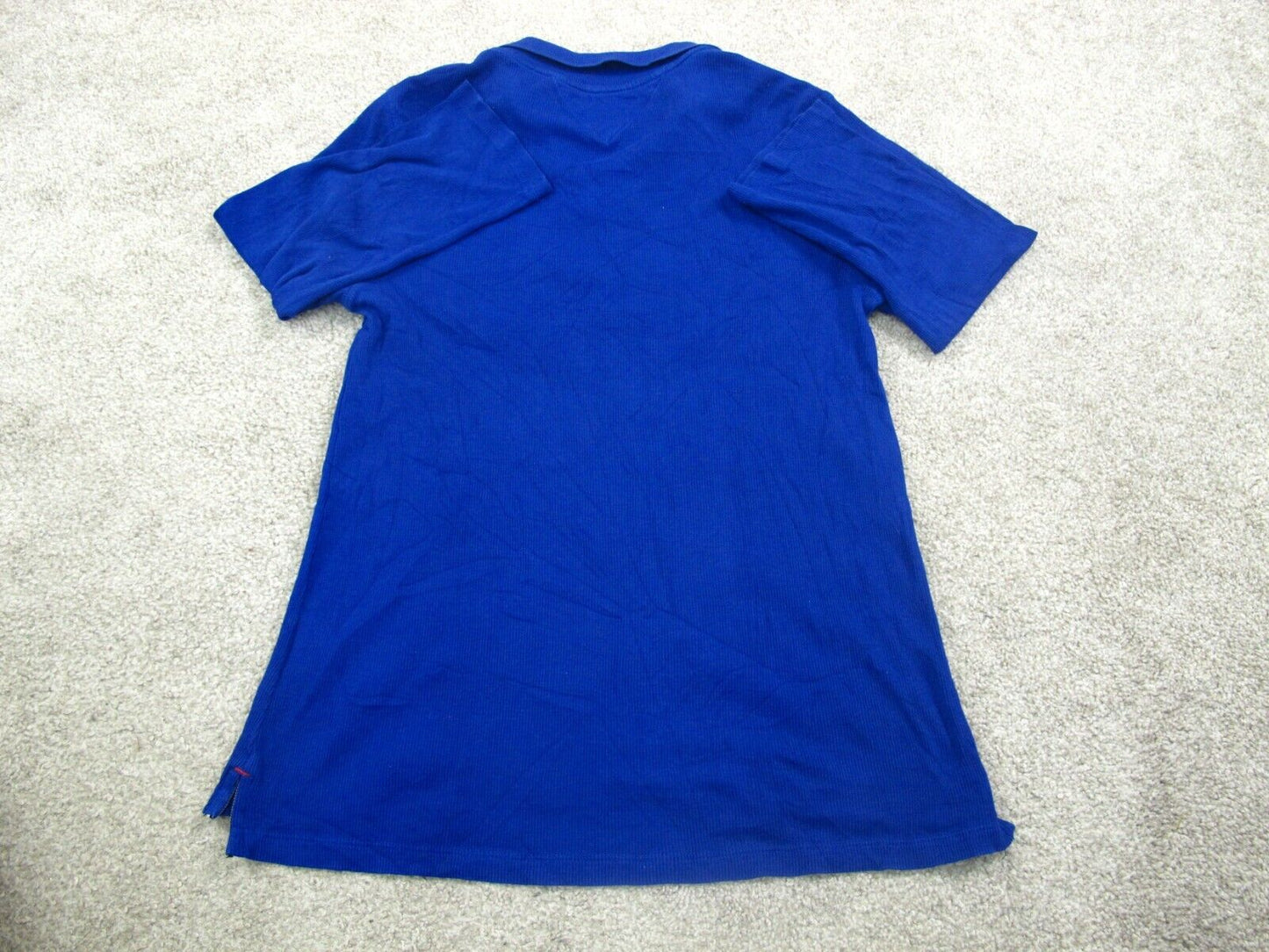 Tommy Hilfiger Womens Polo Shirt Top 100% Cotton Long Sleeves Blue Size Large
