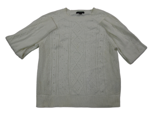 J Crew Womens Pullover Sweater Top Pullover Long Sleeves Crew Neck White Size M