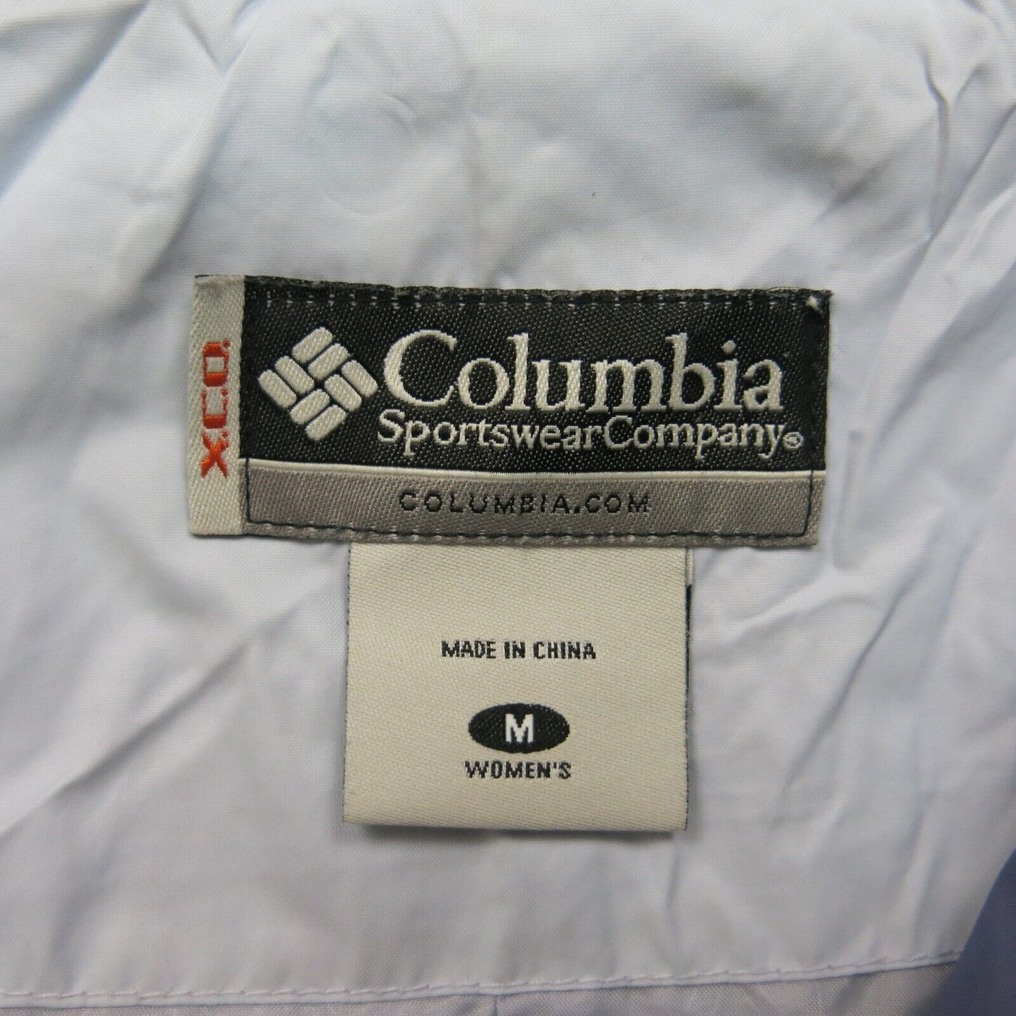 Columbia Womens Windbreaker Jacket Full Zip Up Long Sleeves Blue Size Medium