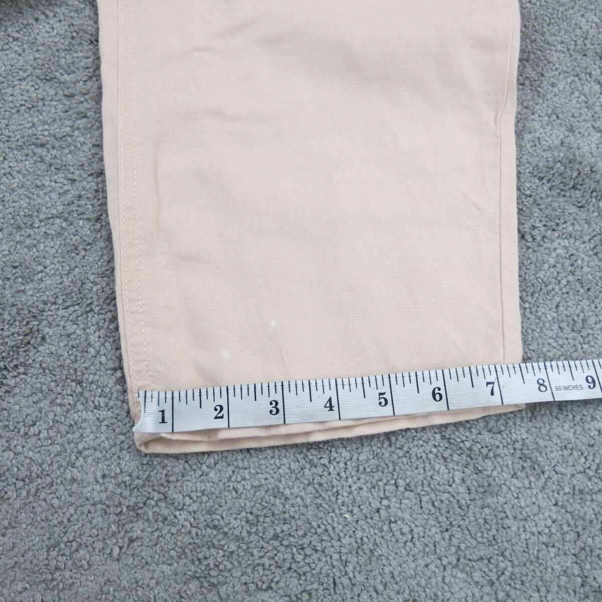 Womens Activewear Sweatpants Drawstring Waist High Rise Ivory Pink Size Large
