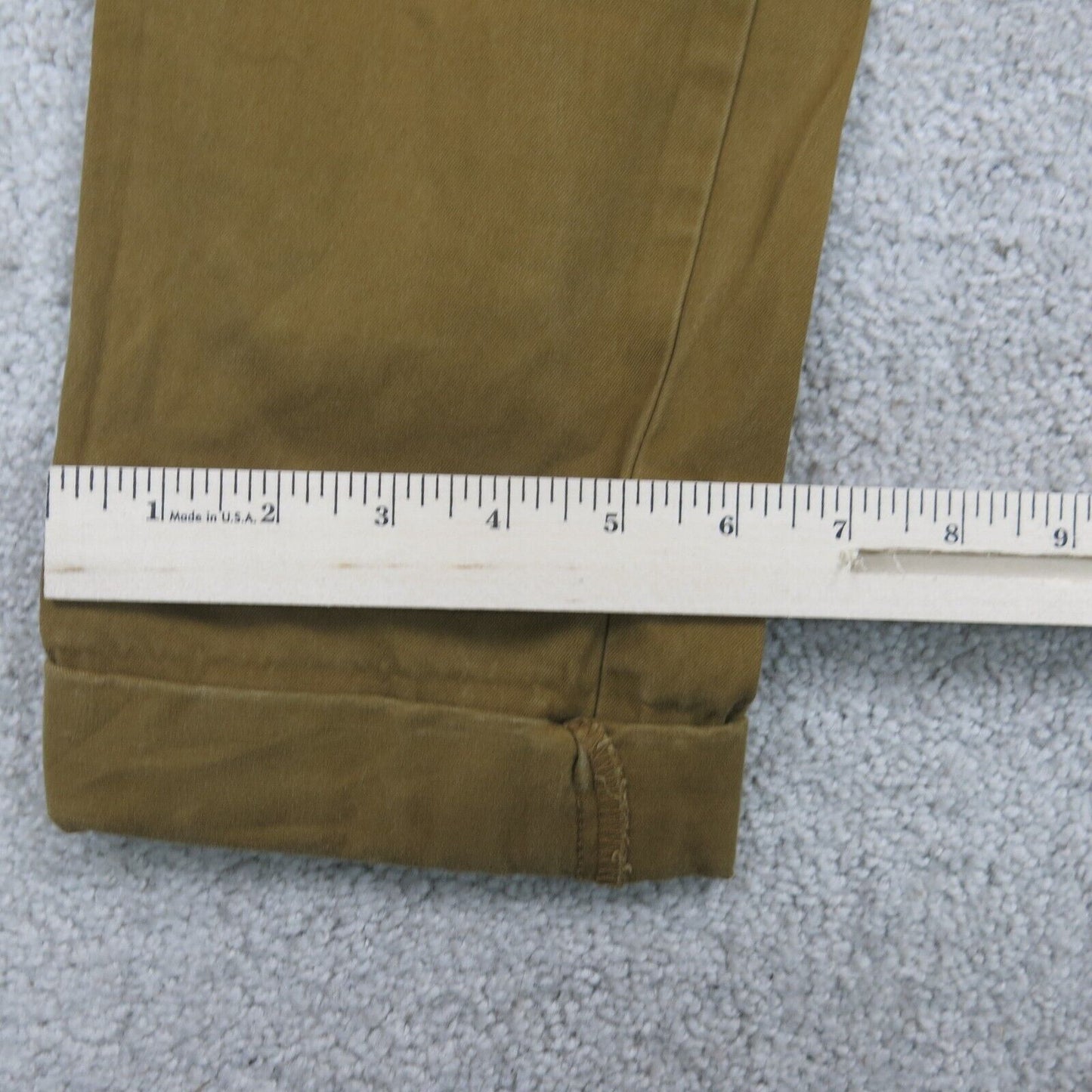 GAP Mens Pant Slim Straight Leg Chino Low Rise Pockets Gold Blown Size W28XL30