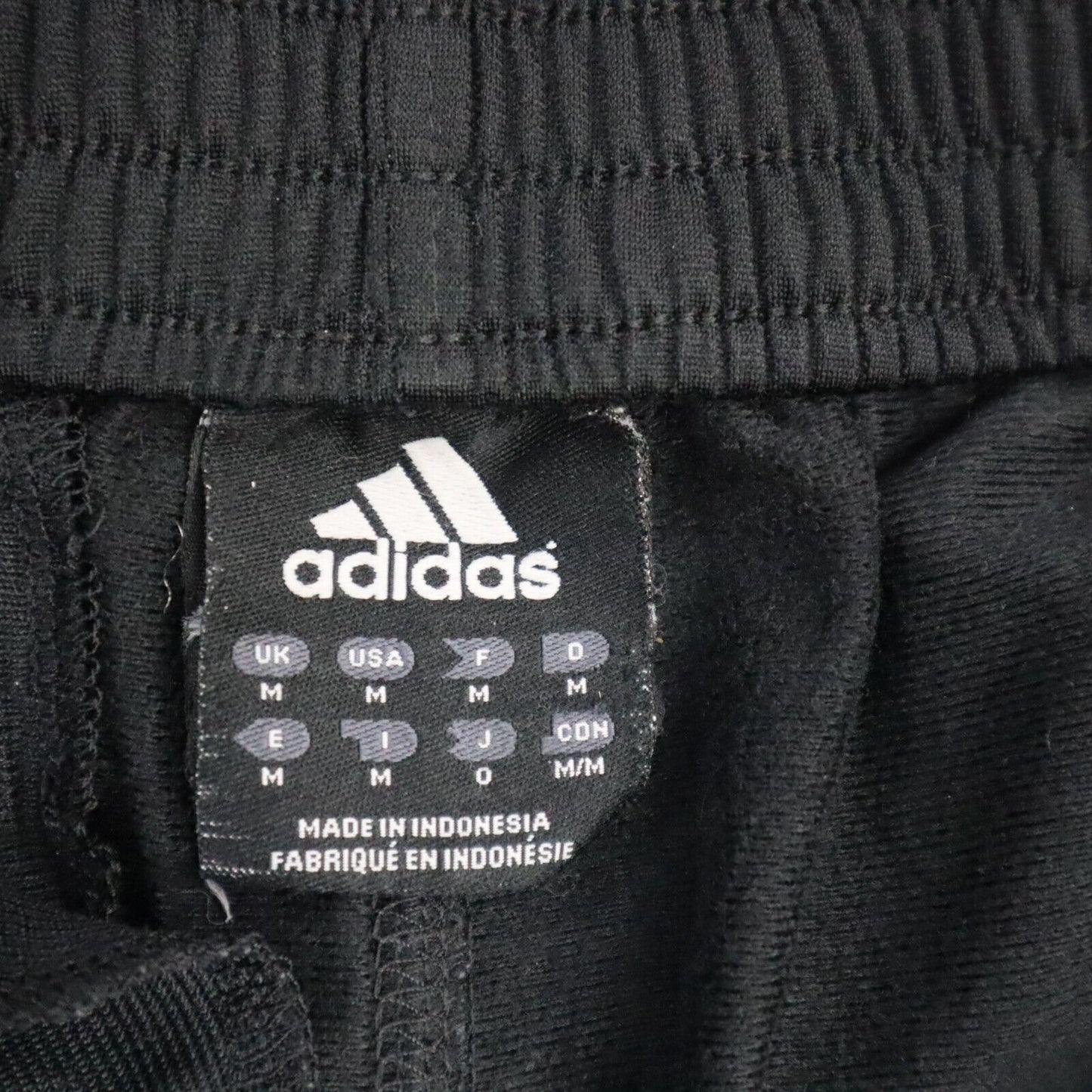 Adidas Track Pants Youth Boys Medium Black Jogging Pants Elastic Waist